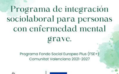 Programa Fondo Social Europeo Plus (FSE+) Comunitat Valenciana 2021-2027